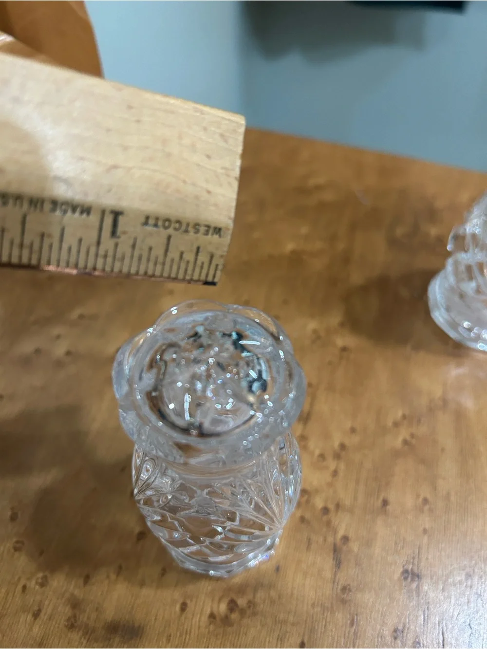 Vintage Noritake Crystal Salt and Pepper Shakers, Hampton Hill design - Set of 2